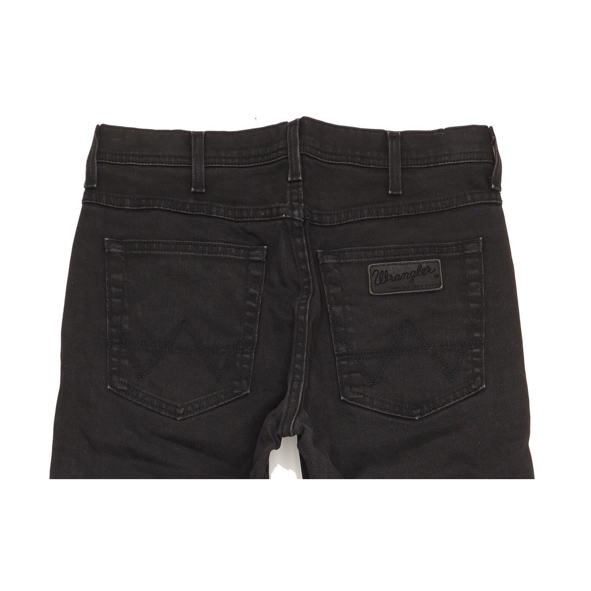 Wrangler Arizona Men Black Straight Regular Stretch Jeans W32 L31