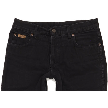 Wrangler Texas Men Black Straight Regular Jeans W33 L32