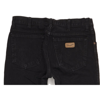 Wrangler Texas Men Black Straight Regular Jeans W33 L32