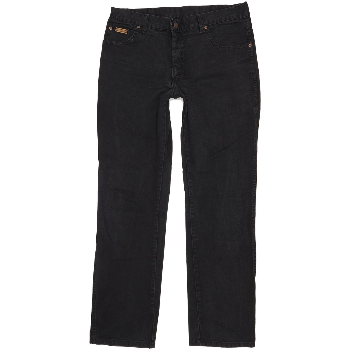 Wrangler Texas Men Black Straight Regular Jeans W35 L33