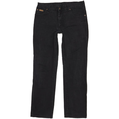 Wrangler Texas Men Black Straight Regular Jeans W35 L33