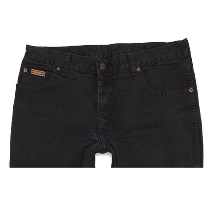 Wrangler Texas Men Black Straight Regular Jeans W35 L33