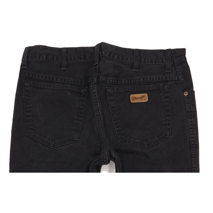 Wrangler Texas Men Black Straight Regular Jeans W35 L33