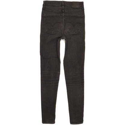 Levi's Mile Black Skinny Slim Stretch Jeans High Waisted W28 L29