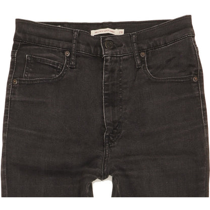 Levi's Mile Black Skinny Slim Stretch Jeans High Waisted W28 L29