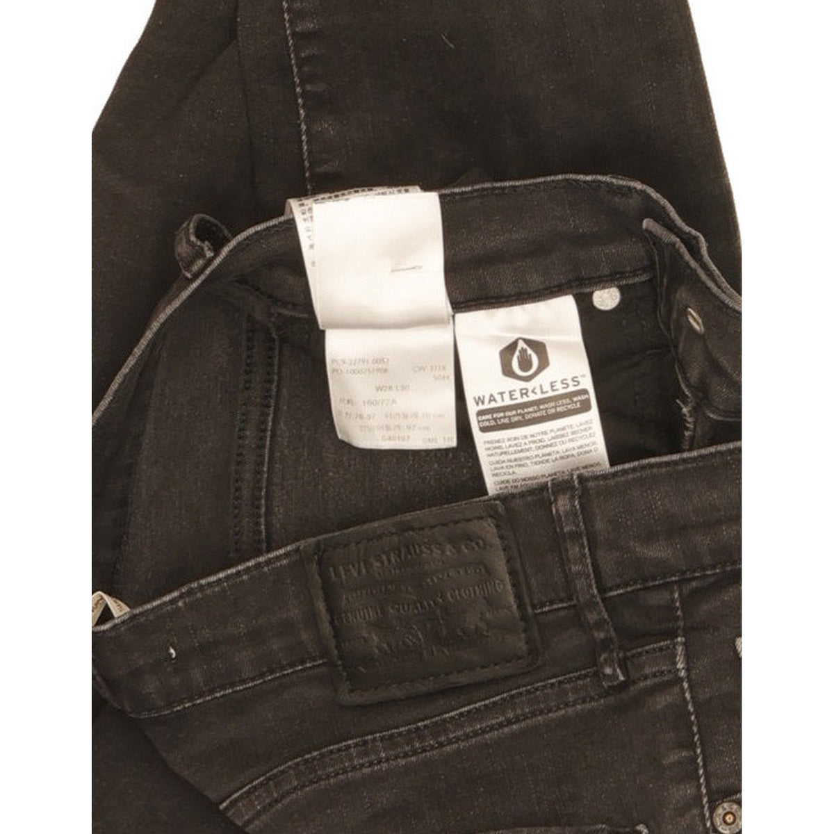 Levi's Mile Black Skinny Slim Stretch Jeans High Waisted W28 L29