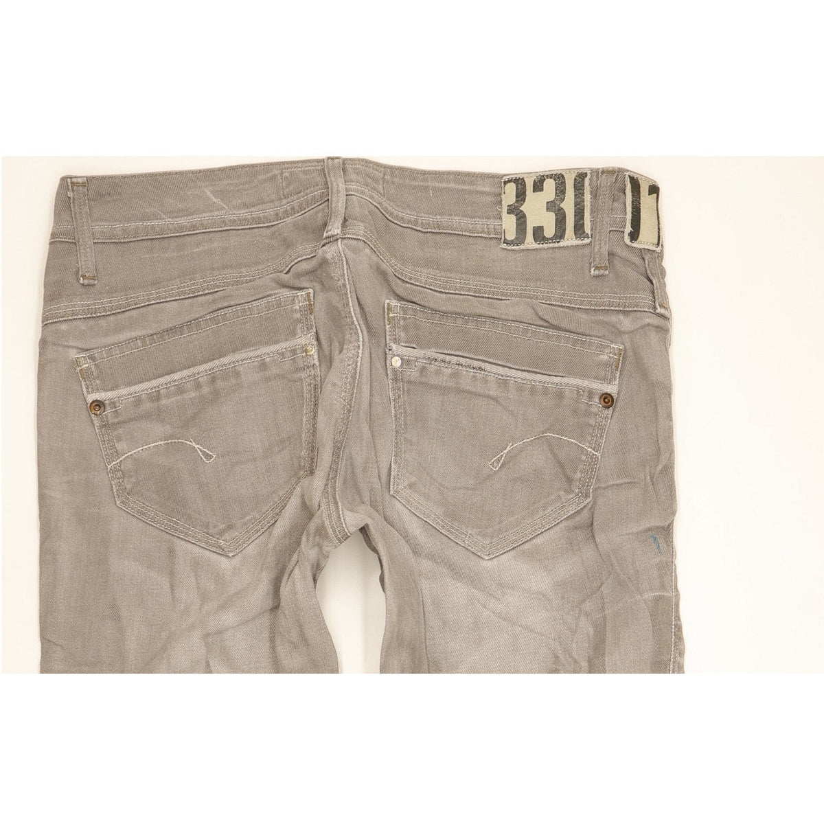 G-Star Saville Women Grey Straight Slim Stretch Jeans W32 L34
