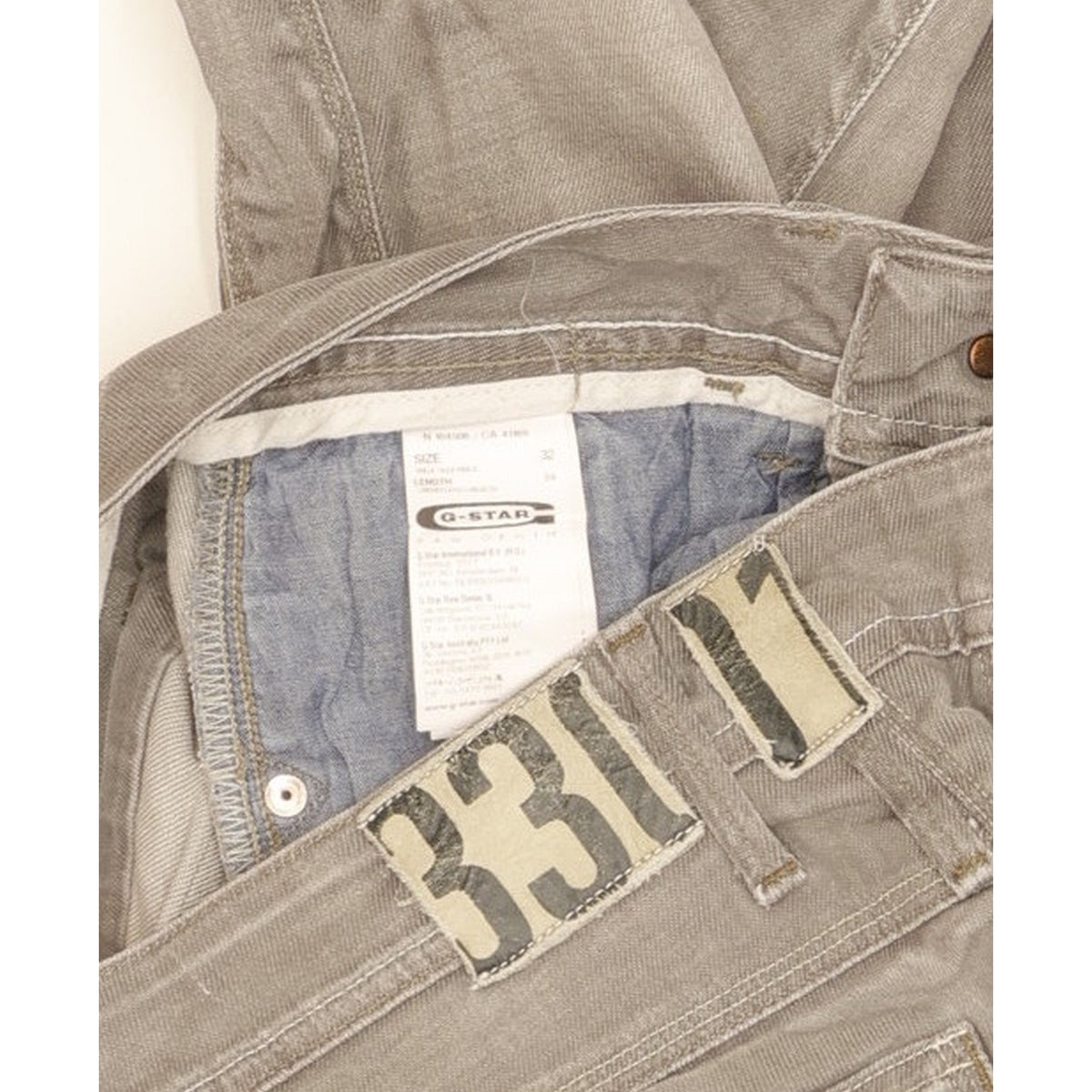 G-Star Saville Women Grey Straight Slim Stretch Jeans W32 L34