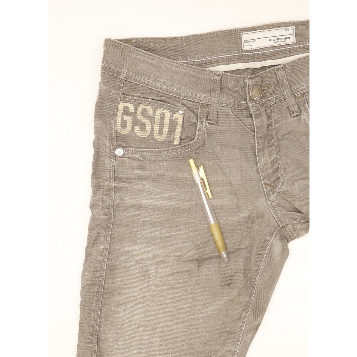 G-Star Saville Women Grey Straight Slim Stretch Jeans W32 L34