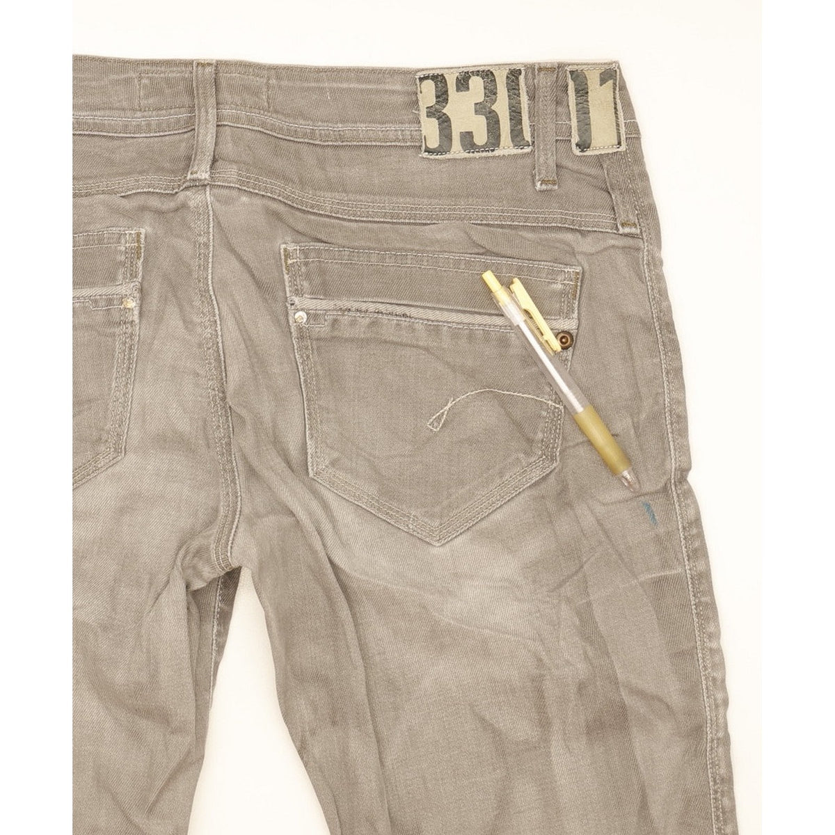 G-Star Saville Women Grey Straight Slim Stretch Jeans W32 L34
