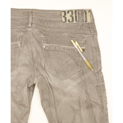 G-Star Saville Women Grey Straight Slim Stretch Jeans W32 L34