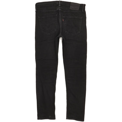 Levi's 512 Men Black Tapered Slim Stretch Jeans W34 L30