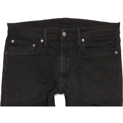 Levi's 512 Men Black Tapered Slim Stretch Jeans W34 L30