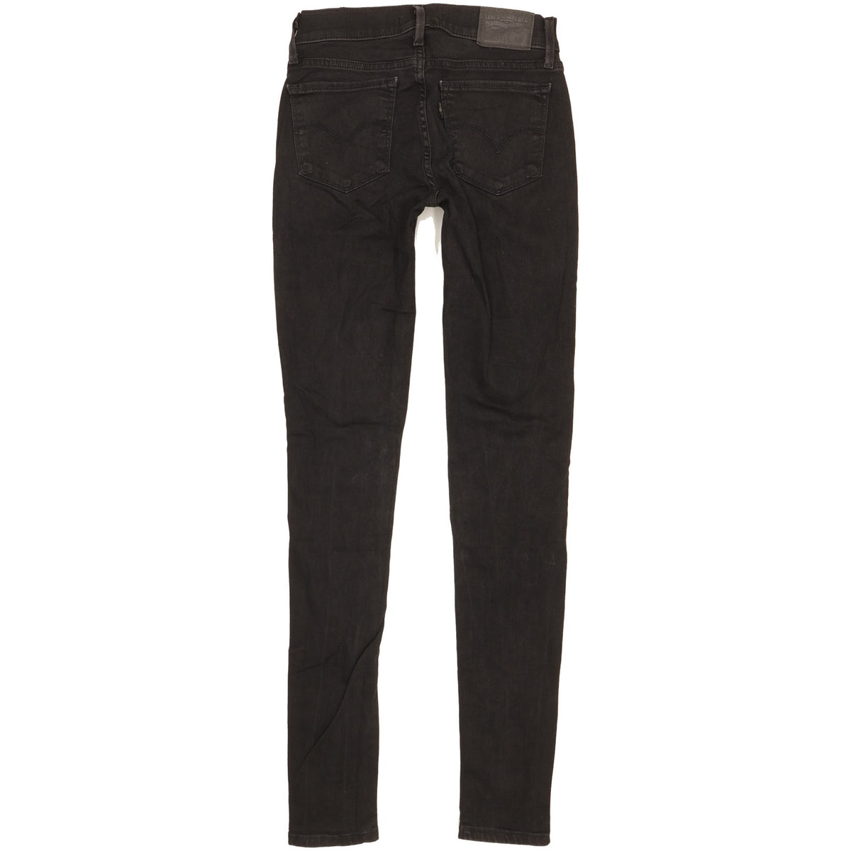 Levi's 710 Super Women Black Skinny Slim Stretch Jeans W25 L31