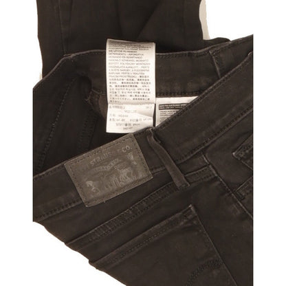 Levi's 710 Super Women Black Skinny Slim Stretch Jeans W25 L31