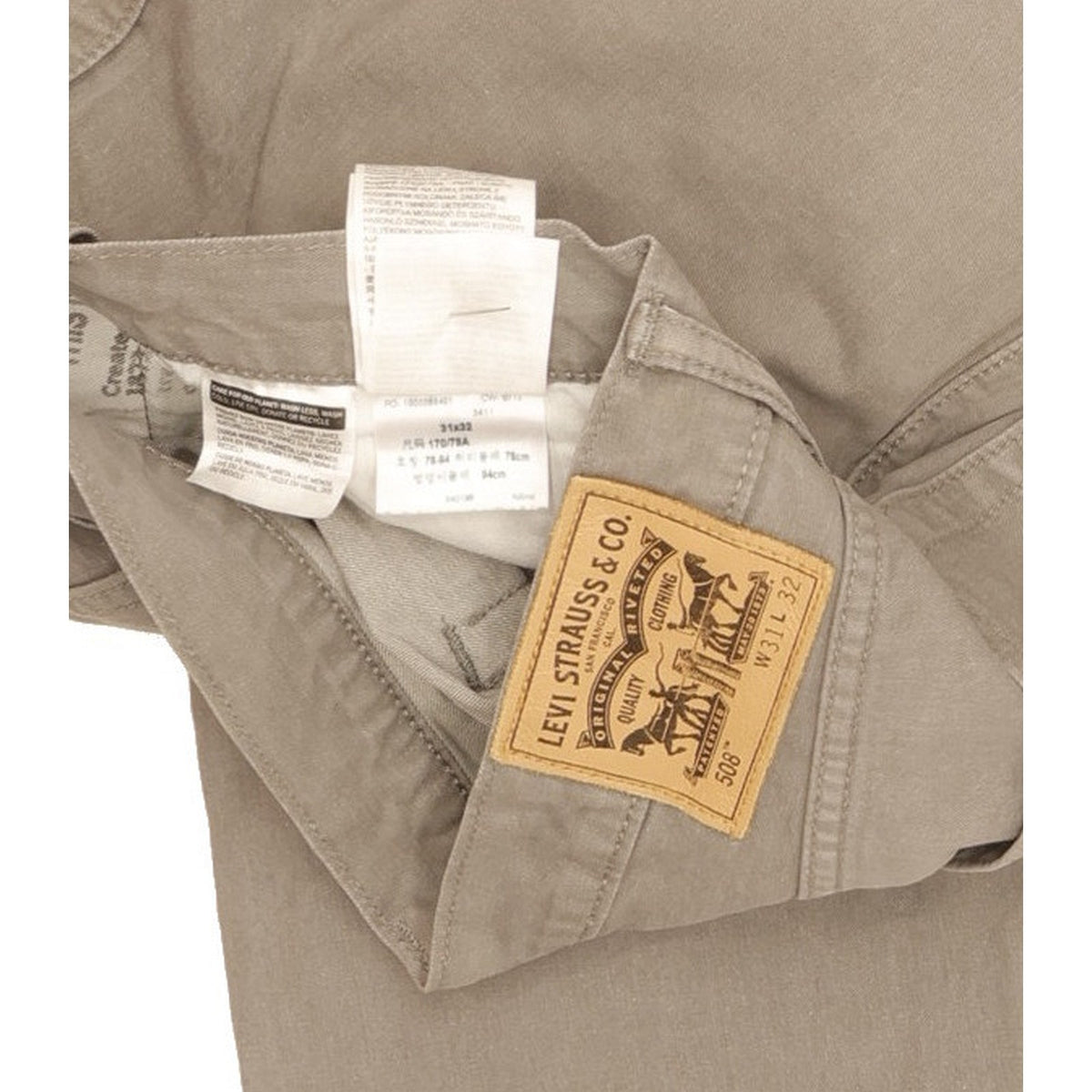 Levi's 508 Men Grey Straight Slim Jeans W31 L31