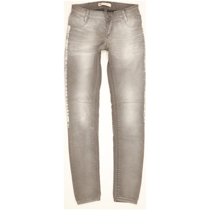 Levi's 710 Super Kids Grey Skinny Slim Stretch Jeans W24 L28