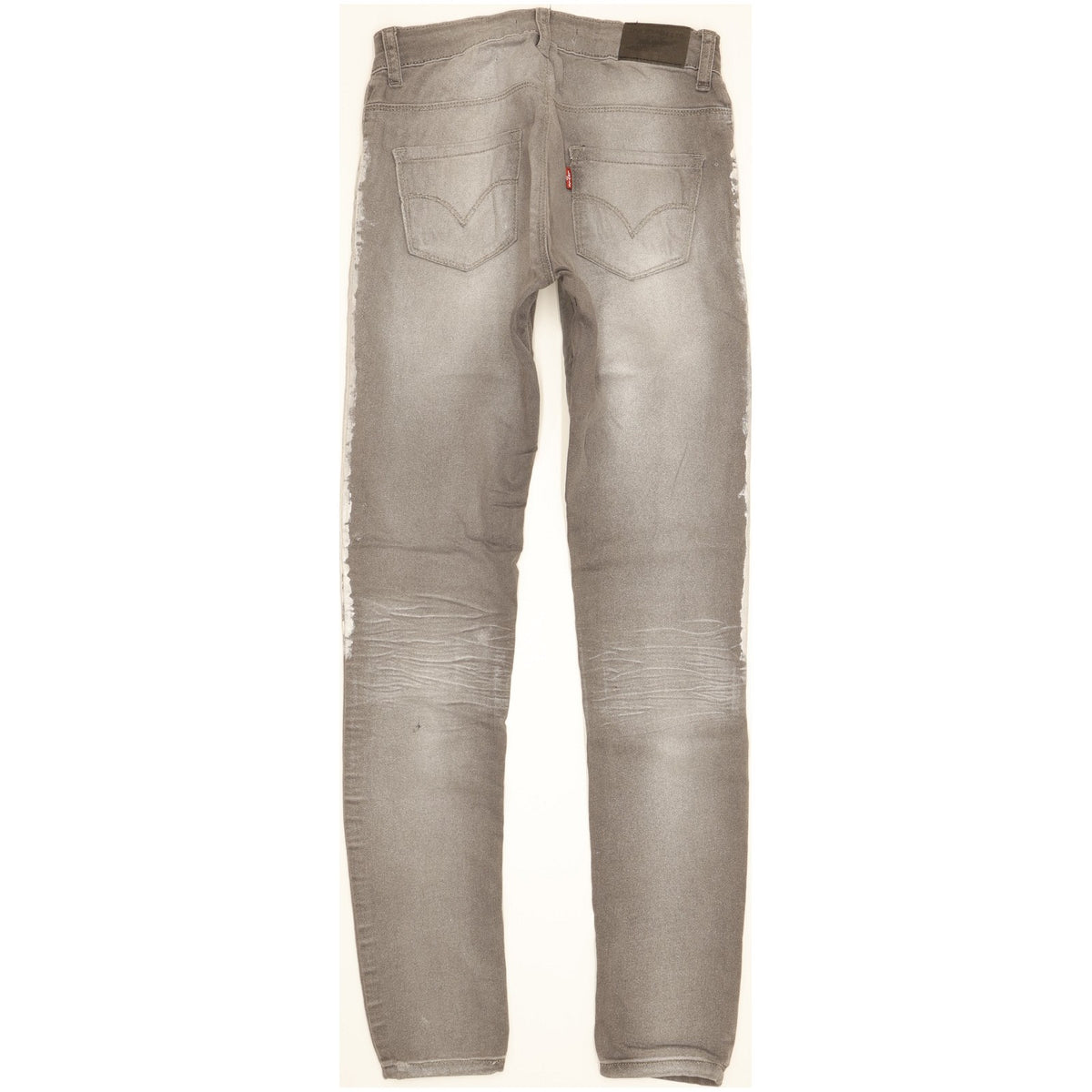Levi's 710 Super Kids Grey Skinny Slim Stretch Jeans W24 L28