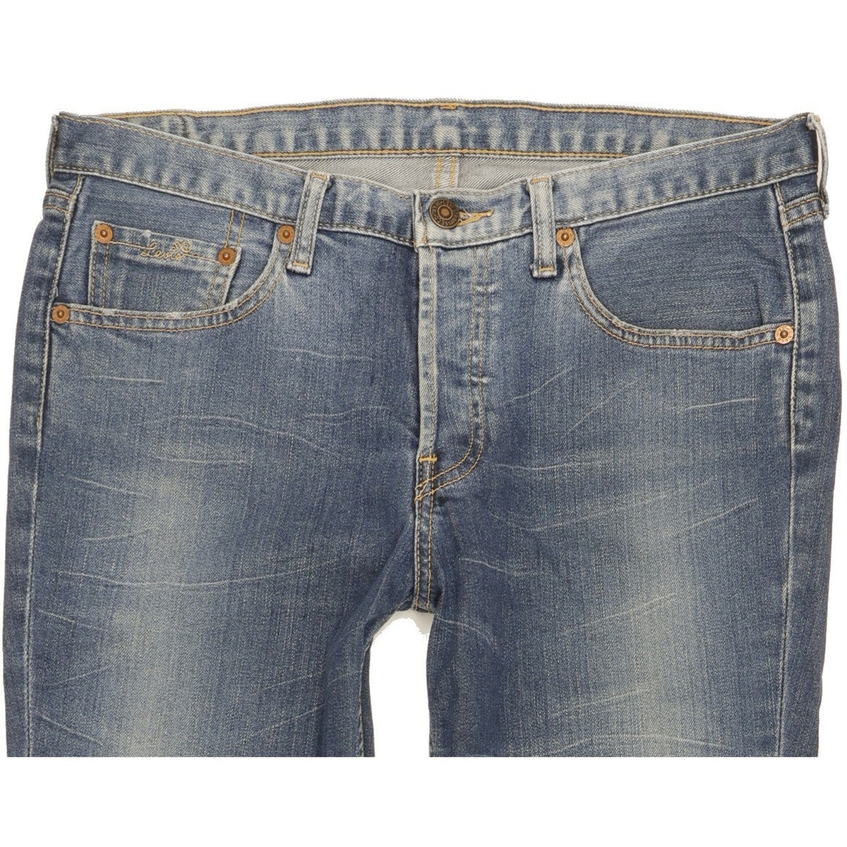 Levi's Men Blue Straight Slim Stretch Jeans W30 L27