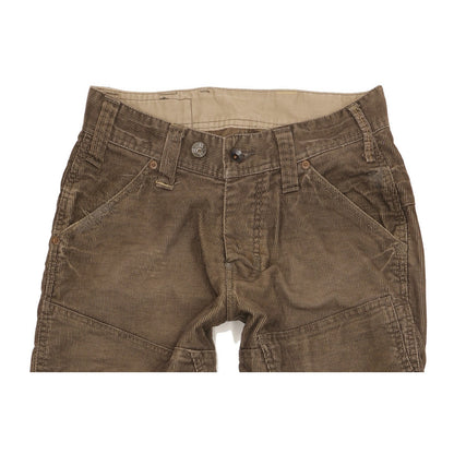 G-Star Trash Elwood Men Brown Straight Regular Trousers W28 L30