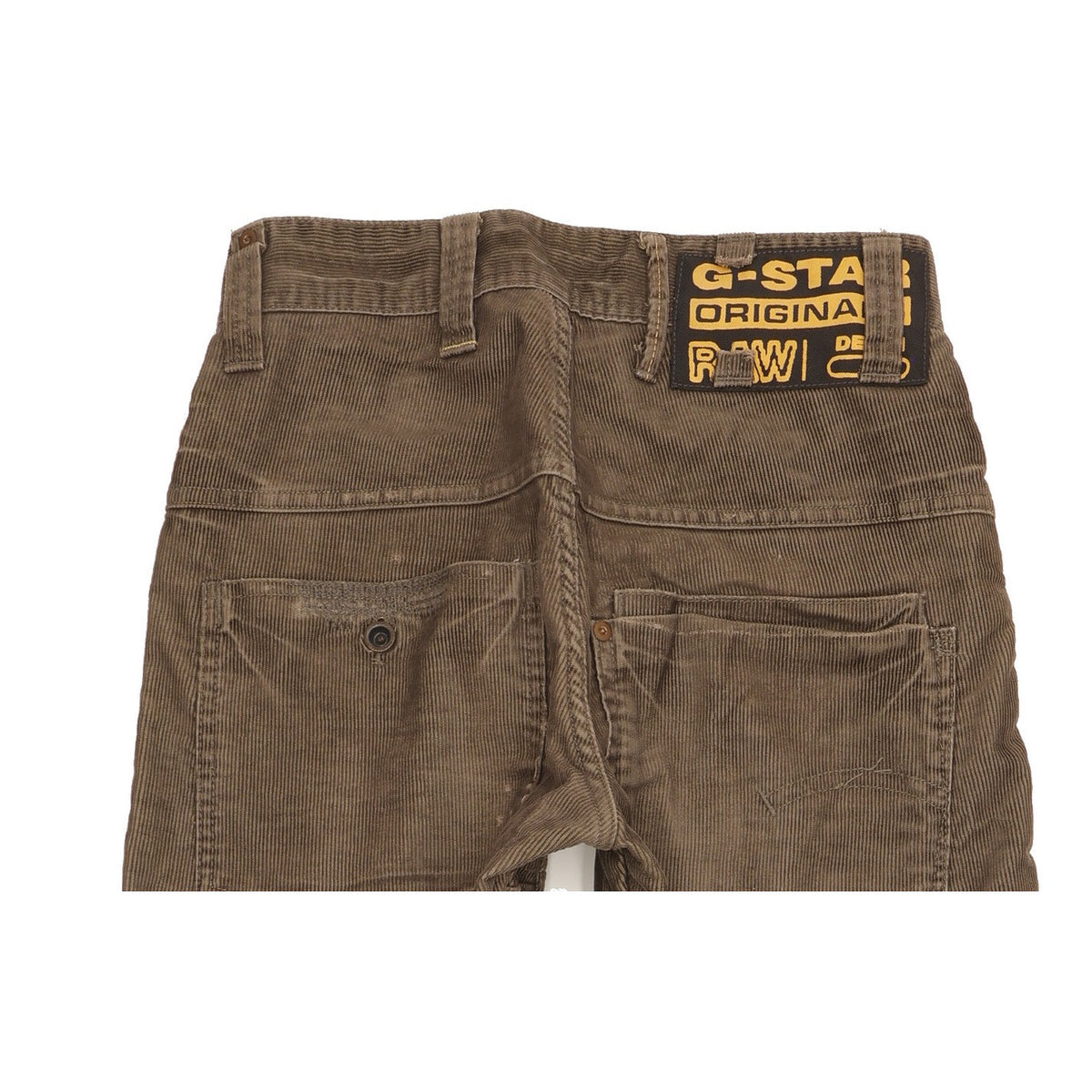 G-Star Trash Elwood Men Brown Straight Regular Trousers W28 L30