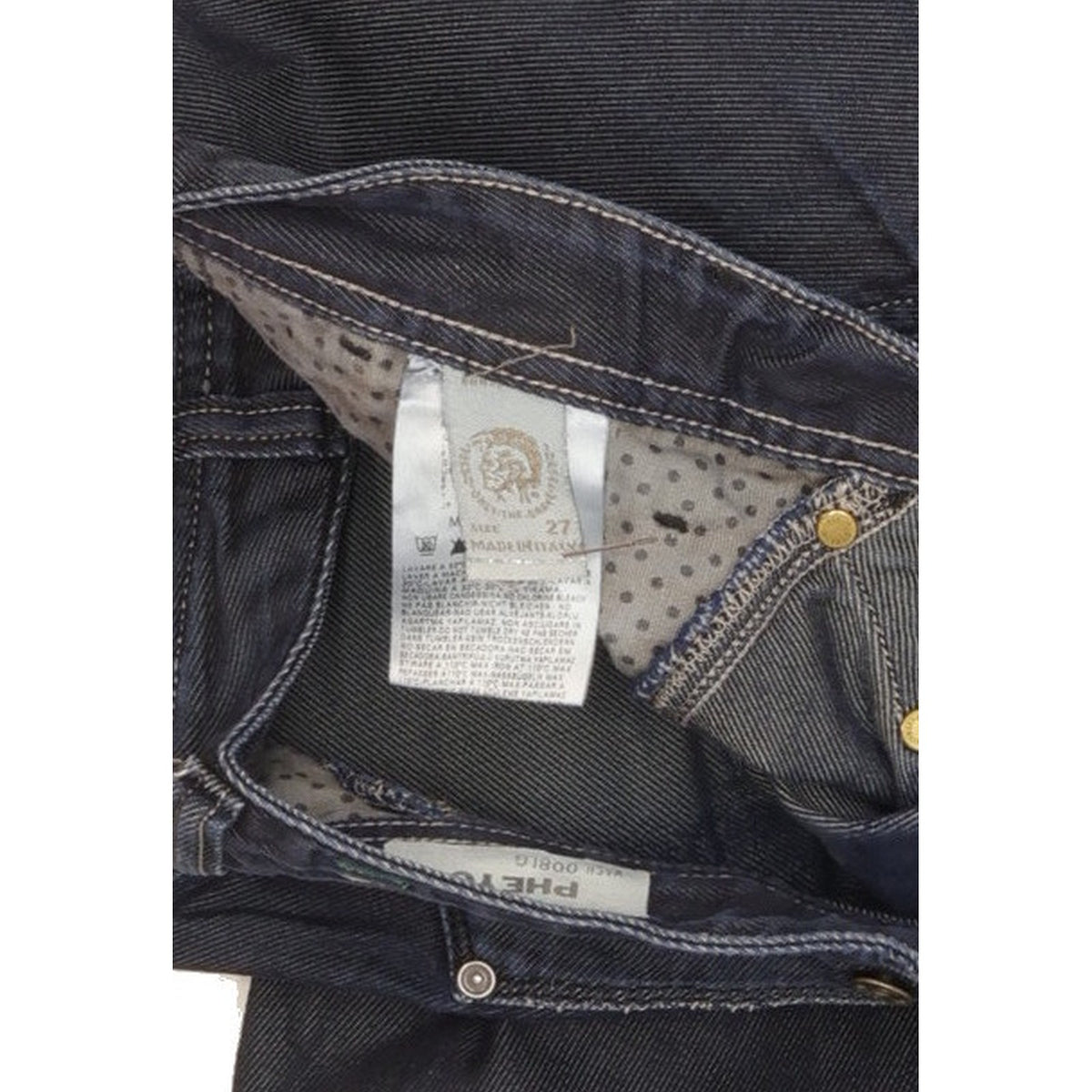 Diesel Pheyo Men Navy Straight Regular Jeans W27 L28
