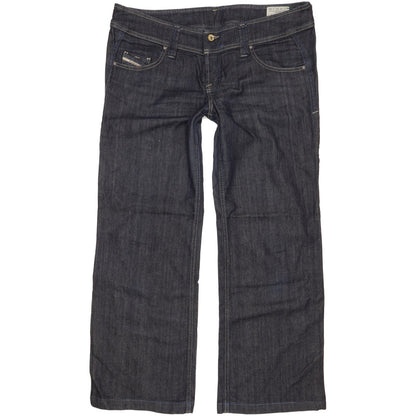 Diesel Lambry Women Navy Straight Loose Stretch Jeans W34 L29