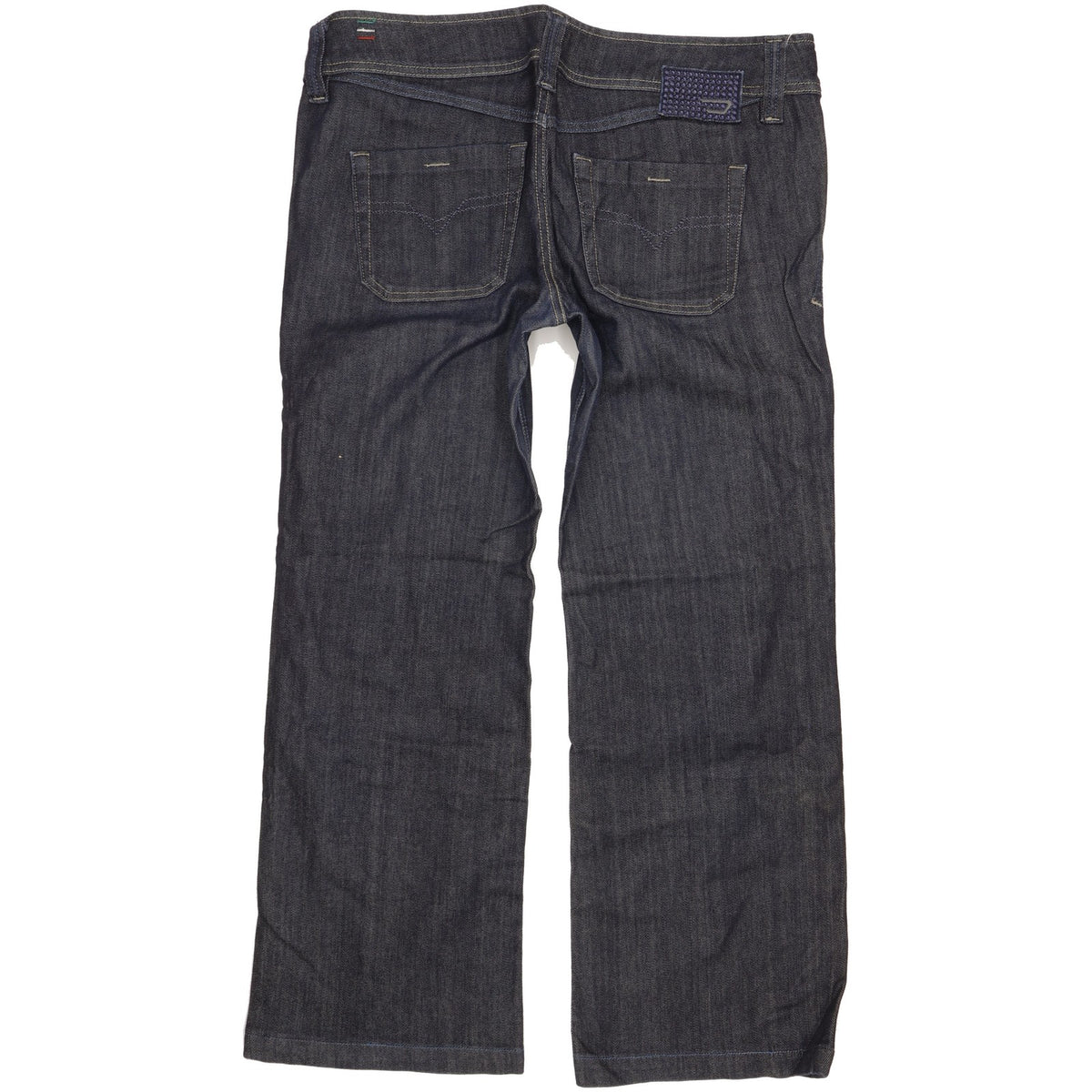Diesel Lambry Women Navy Straight Loose Stretch Jeans W34 L29