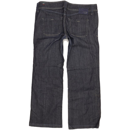 Diesel Lambry Women Navy Straight Loose Stretch Jeans W34 L29
