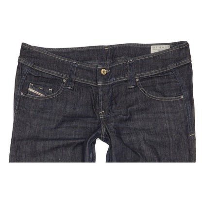 Diesel Lambry Women Navy Straight Loose Stretch Jeans W34 L29