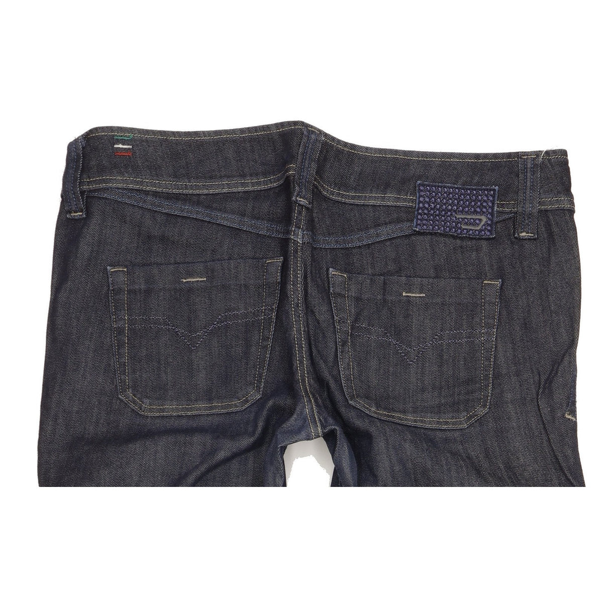 Diesel Lambry Women Navy Straight Loose Stretch Jeans W34 L29