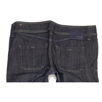 Diesel Lambry Women Navy Straight Loose Stretch Jeans W34 L29