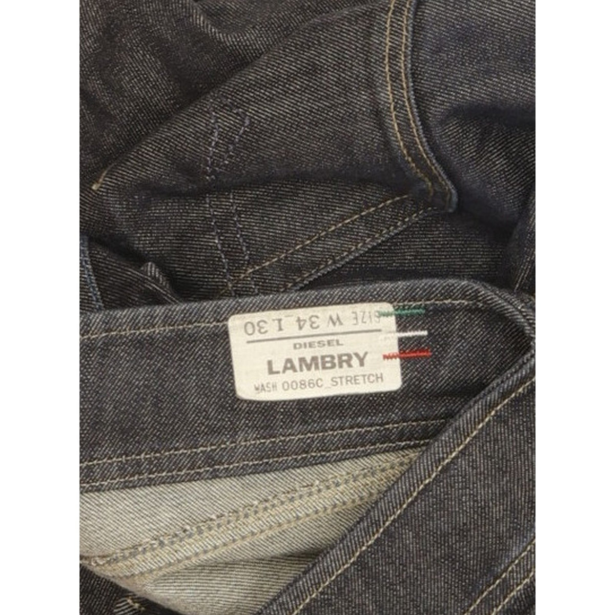 Diesel Lambry Women Navy Straight Loose Stretch Jeans W34 L29