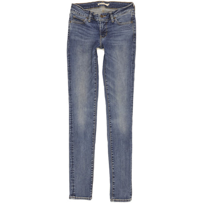 Levi's 711 Women Blue Skinny Slim Stretch Jeans W26 L32
