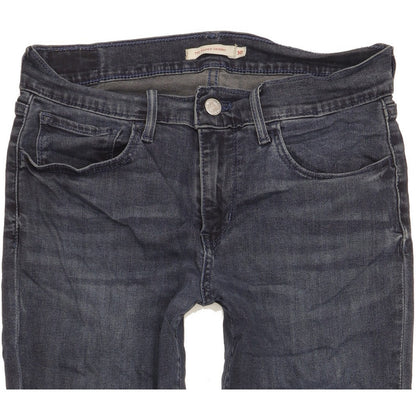 Levi's 710 Super Women Blue Skinny Slim Stretch Jeans W30 L30