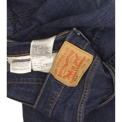 Levi's 514 Men Blue Straight Slim Stretch Jeans W34 L32