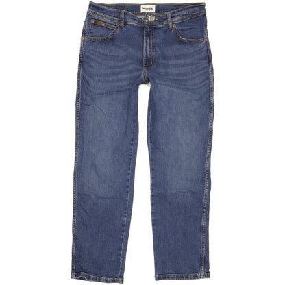 Wrangler Texas Men Blue Straight Regular Stretch Jeans W34 L29
