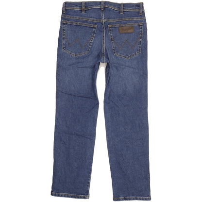 Wrangler Texas Men Blue Straight Regular Stretch Jeans W34 L29