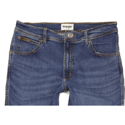 Wrangler Texas Men Blue Straight Regular Stretch Jeans W34 L29