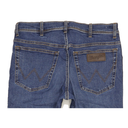Wrangler Texas Men Blue Straight Regular Stretch Jeans W34 L29