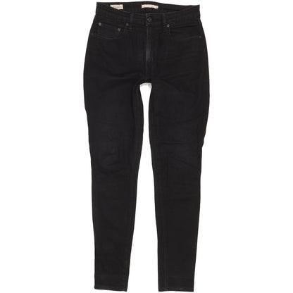 Levi's 721 Black Skinny Slim Stretch Jeans High Waisted W30 L31