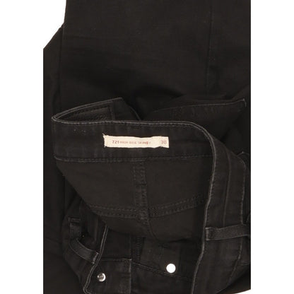 Levi's 721 Black Skinny Slim Stretch Jeans High Waisted W30 L31