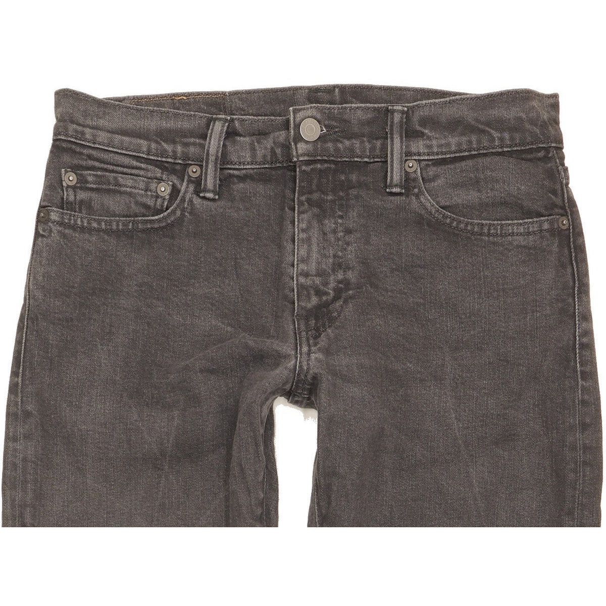 Levi's 504 Men Grey Straight Regular Stretch Jeans W31 L29