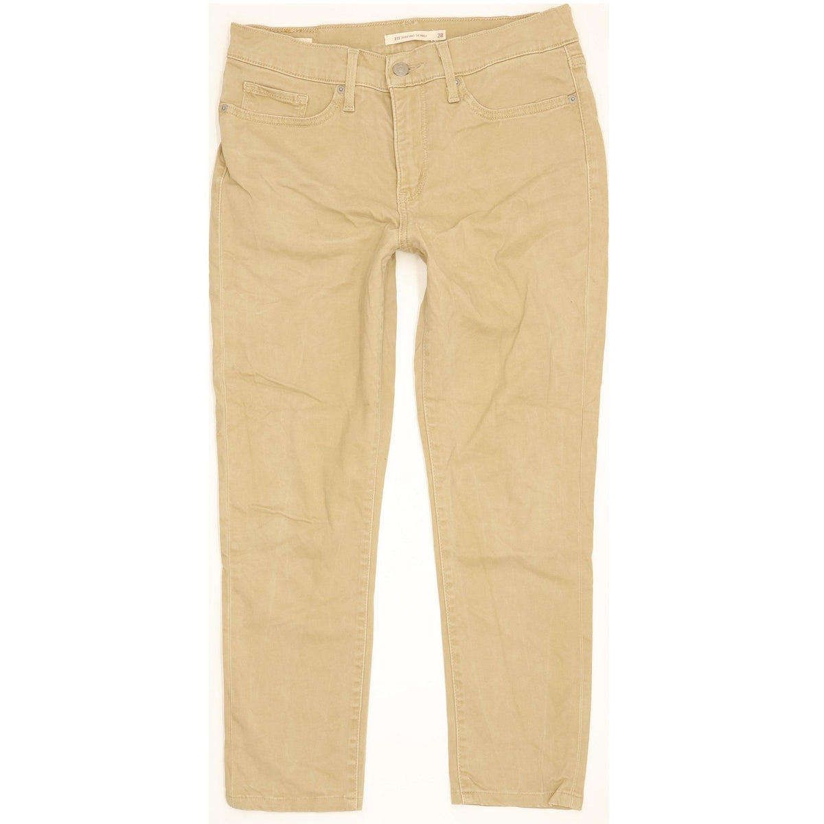 Levi's 311 Shaping Men Beige Skinny Slim Stretch Jeans W28 L24