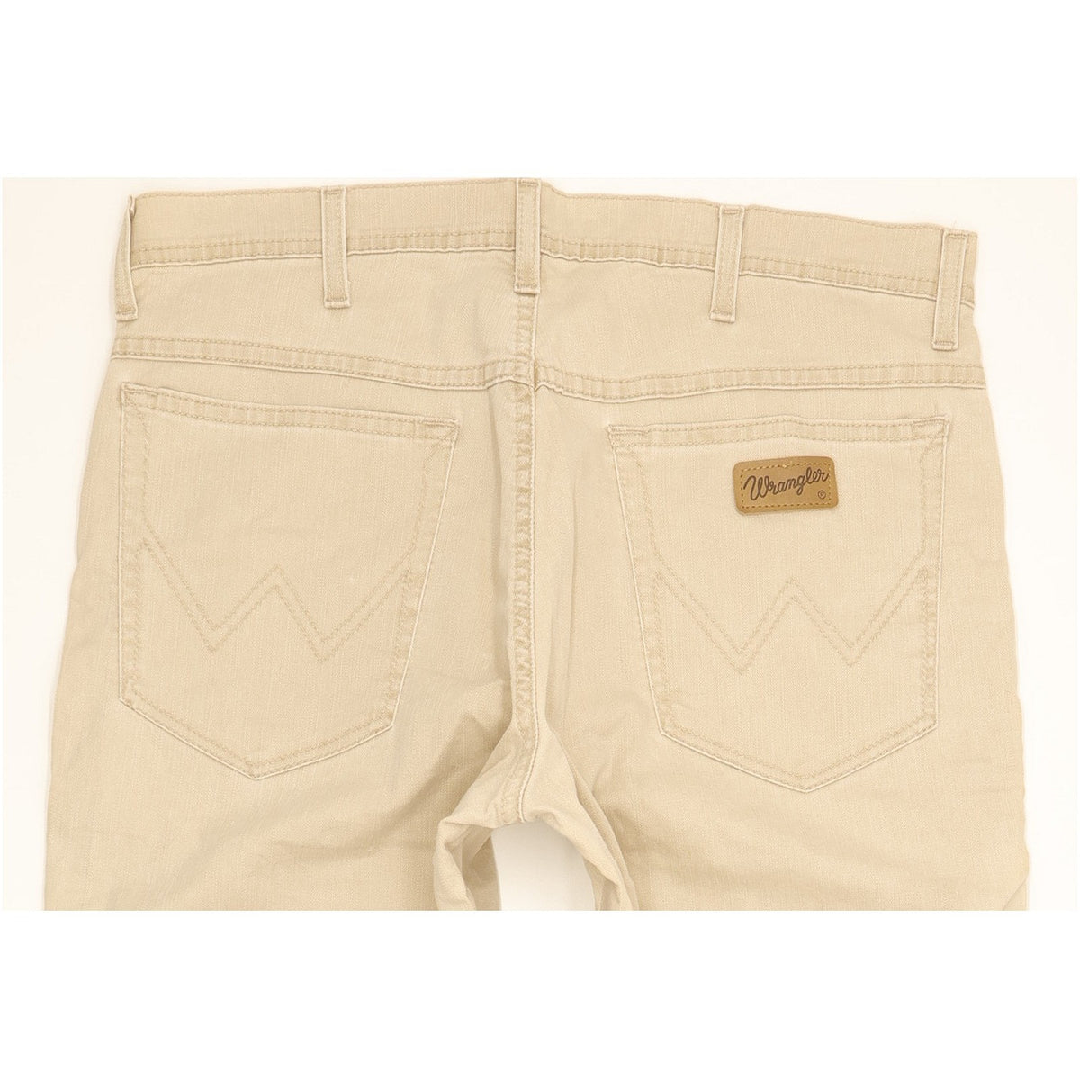 Wrangler Texas Men Beige Straight Regular Stretch Jeans W33 L28