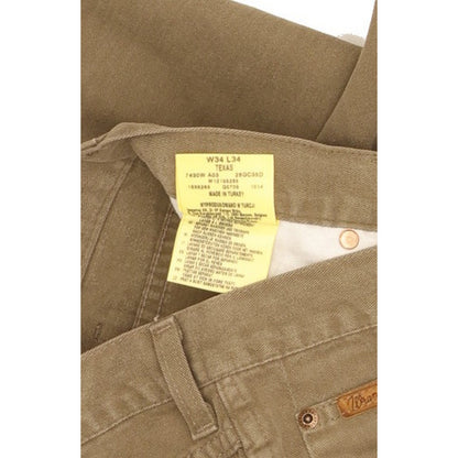 Wrangler Texas Men Green Straight Regular Jeans W34 L32