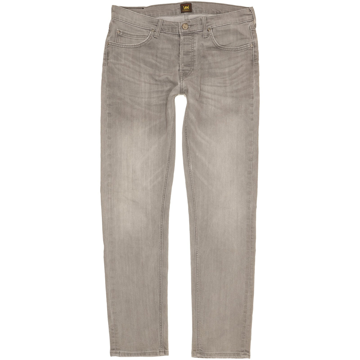 Lee Daren Men Grey Straight Slim Stretch Jeans W34 L33