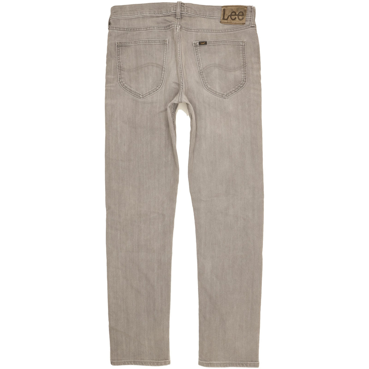 Lee Daren Men Grey Straight Slim Stretch Jeans W34 L33