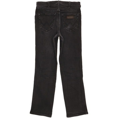 Wrangler Texas Men Black Straight Regular Stretch Jeans W33 L30