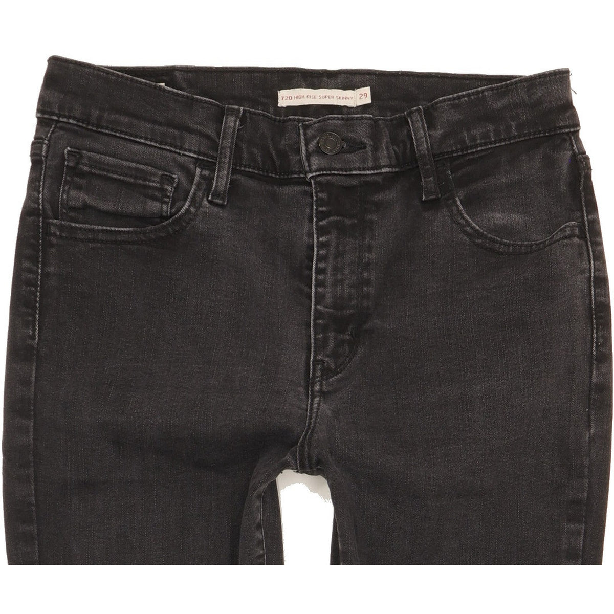 Levi's 720 Women Black Skinny Slim Stretch Jeans W29 L29